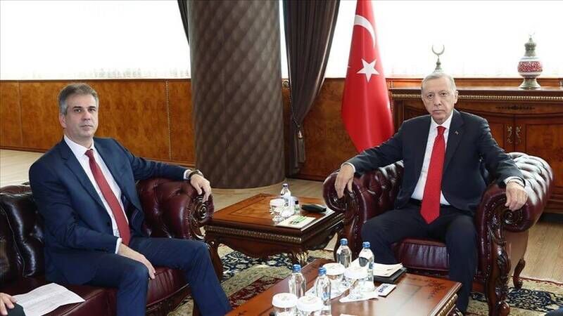 دیدار وزیر خارجه رژیم صهیونیستی و اردوغان در آنکارا