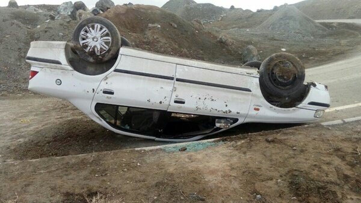 واژگونی مرگبار خودرو اتباع خارجی در جاده سبزوار- شاهرود
