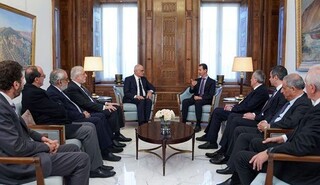 اسد با اعضای کمیته برادری و دوستی پارلمانی لبنان و سوریه دیدار کرد