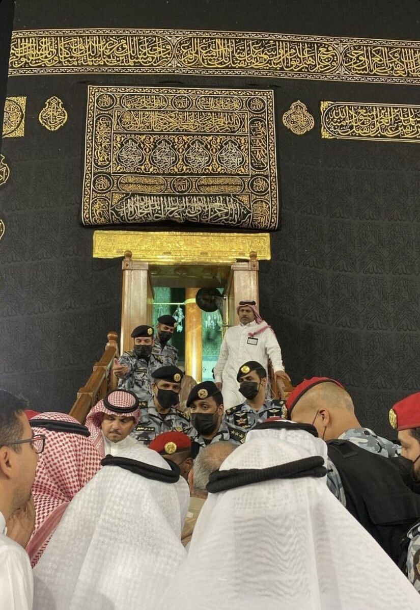 درهای کعبه برای غبارروبی باز شد +عکس و فیلم