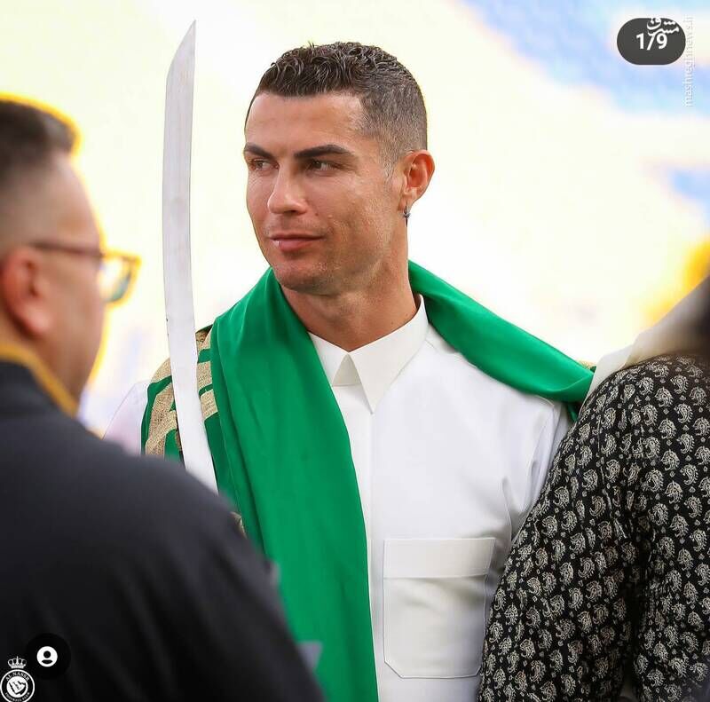 رقص شمشیر رونالدو برای آل سعود +فیلم