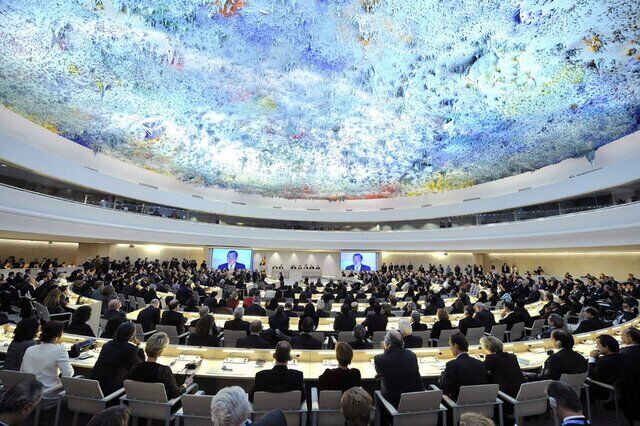 بیانیه مشترک جمعی از کشورها علیه تهران که شورای حقوق بشر سازمان ملل قرائت شد