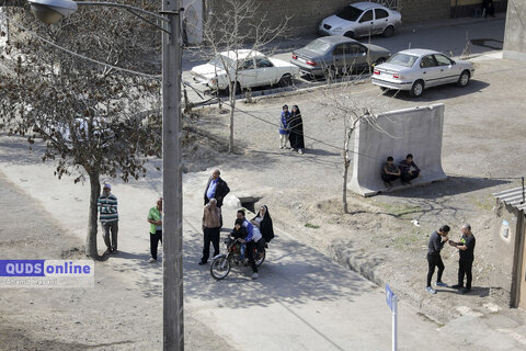 واژگونی تانکر سوخت در پل عباسپور مشهد