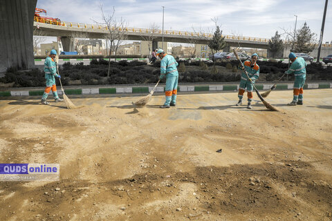 واژگونی تانکر سوخت در پل عباسپور مشهد