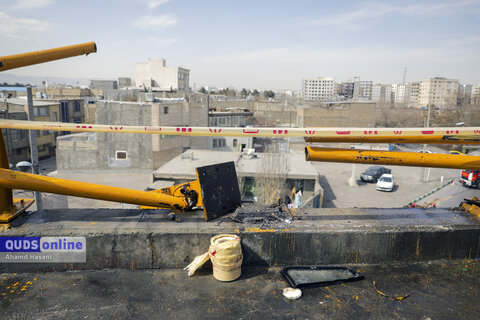 واژگونی تانکر سوخت در پل عباسپور مشهد