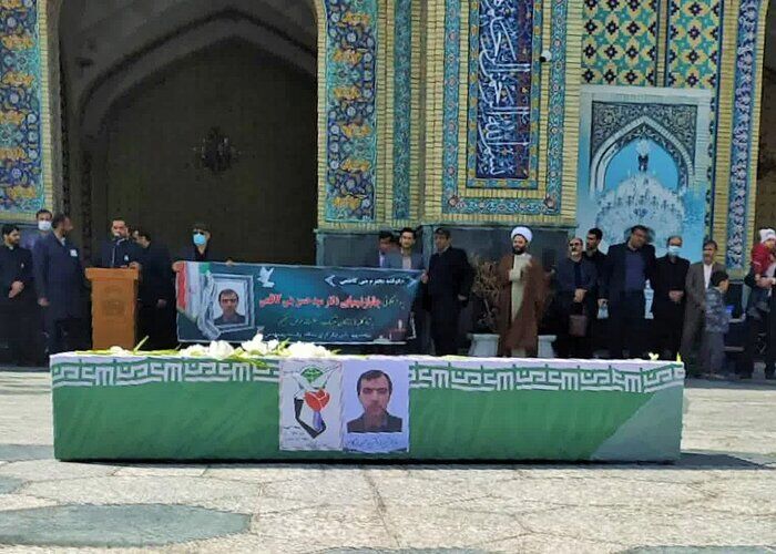 تشییع پیکر جانباز شهید در مشهد