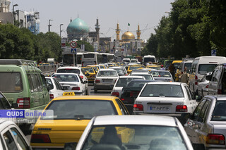 ترافیک در اطراف حرم رضوی و هسته مرکزی شهر مشهد سنگین است