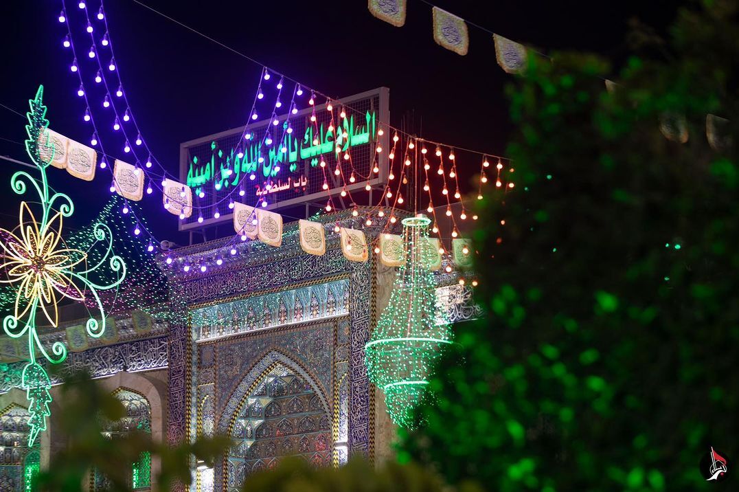 آذینبندی حرم امام حسین (ع) در آستانه نیمه شعبان +فیلم