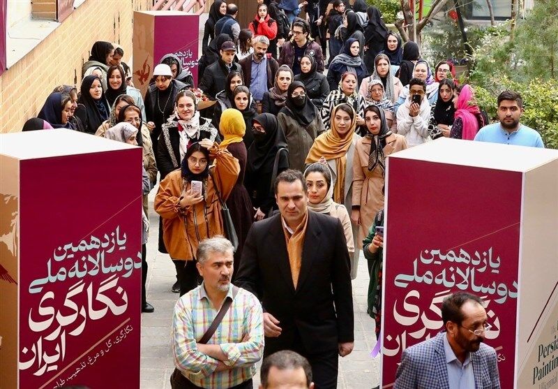 یازدهمین دوسالانه ملّی نگارگری ایران افتتاح شد +عکس