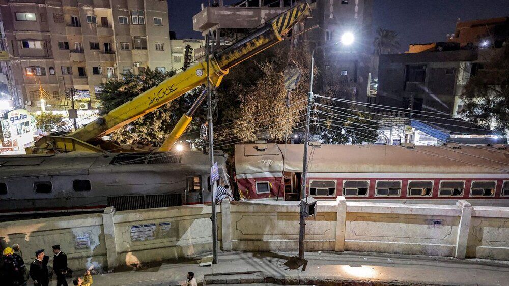 خروج مرگبار قطار از ریل در مصر