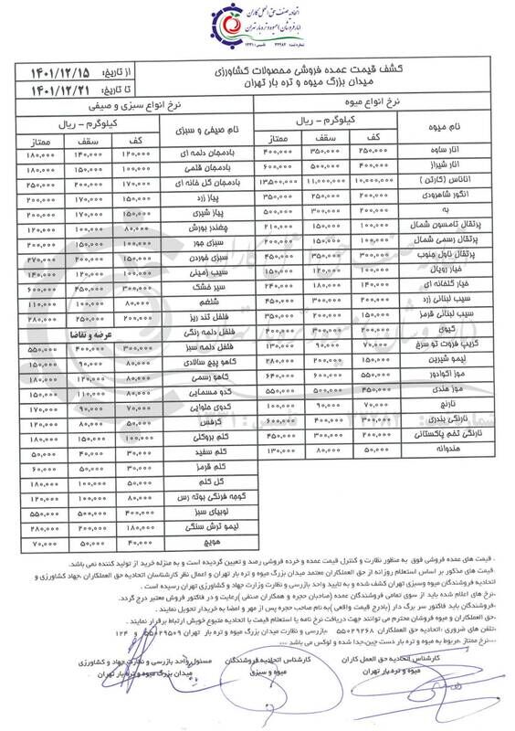 حال و هوای قیمت بازار میوه در آستانه عید