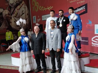 نایب قهرمانی تیم ملی کشتی آزاد ناشنوای ایران در مسابقات قرقیزستان