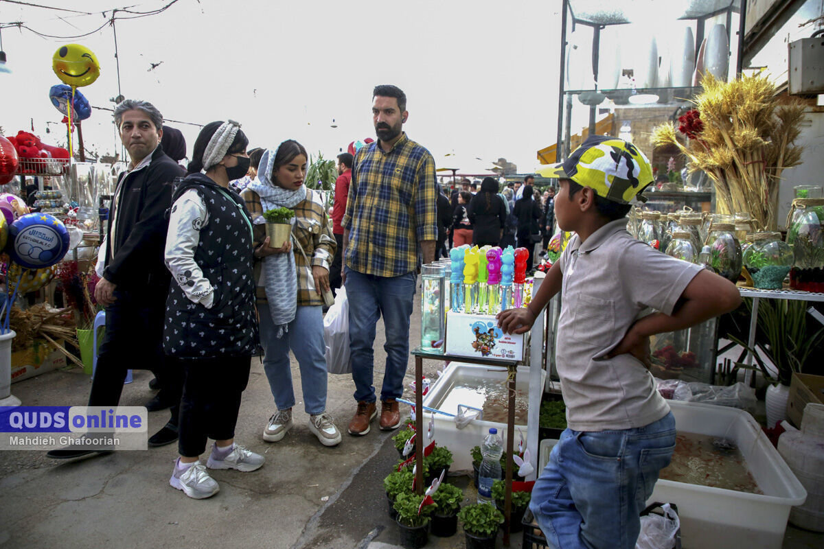 تنور داغ خریدهای نوروزی در بازار گل مشهد