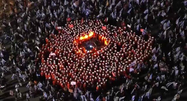 متفاوتترین اعتراضات علیه نتانیاهو/ موساد و ارتش در کنار معترضین!