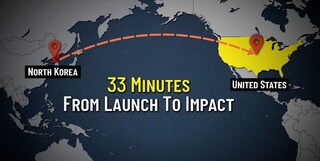 تحقیقات چین: موشک کره شمالی می‌تواند ظرف 33 دقیقه به آمریکا اصابت کند