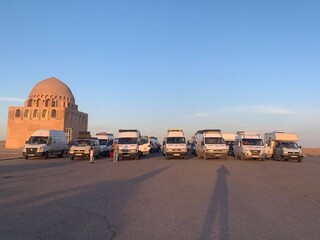 رالی تور گردشگری خودروهای کاروان ایران وارد ازبکستان شد