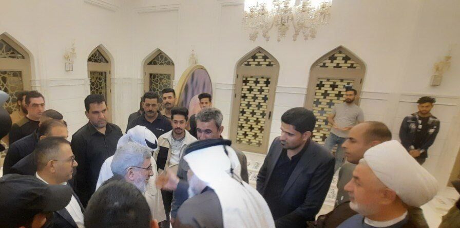 حضور سردار قاآنی بر مزار شهید ابومهدی المهندس +تصاویر
