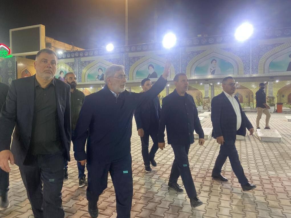 حضور سردار قاآنی بر مزار شهید ابومهدی المهندس +تصاویر