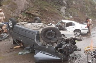 حادثه رانندگی در جاده یاسوج-سی سخت ۲ کشته بر جا گذاشت