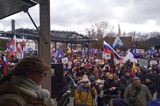 اعتراض مردم آلمان به دخالت دولت این کشور در جنگ اوکراین