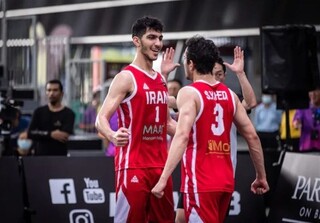 بسکتبال ۳ نفره ایران در جایگاه ۵۴ جهان