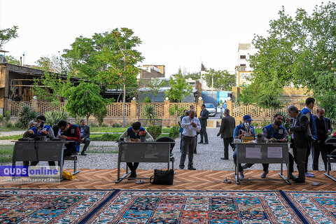 گزارش تصویری I آیین حکاکی دعای شرف الشمس در مشهد