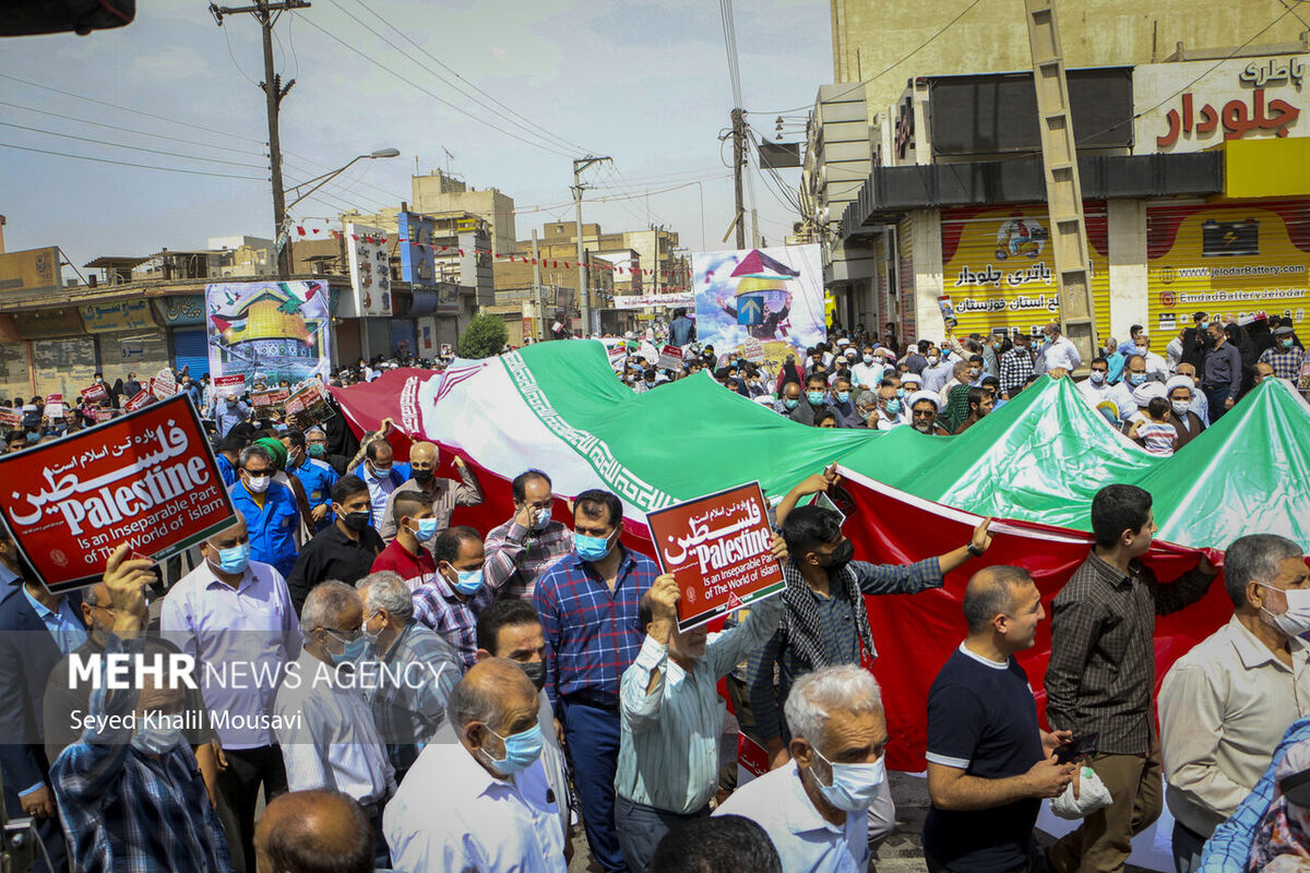 مسیر راهپیمایی روز قدس در اهواز اعلام شد