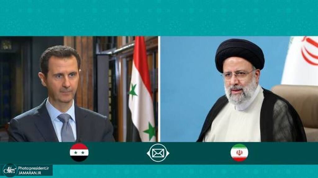 گفت‌وگوی تلفنی رؤسای جمهور ایران و سوریه/ رئیسی: آینده برای جریان مقاومت روشن است
