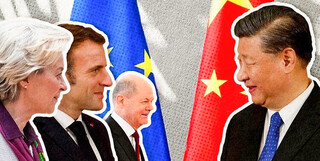 پولیتیکو: شکاف بزرگ بین اعضای ارشد اتحادیه اروپا / فرانسه، آلمان و مؤسسات اتحادیه اروپا درباره چین اختلاف نظر آشکار دارند