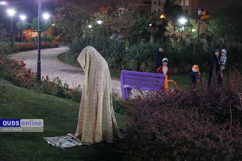 گزارش تصویری Iحضور مردم مشهد در خیابان پس از وقوع زلزله