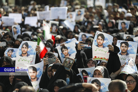 گزارش تصویری I مراسم وداع و تشییع پیکر شهید غیرت «حمیدرضا الداغی» در مشهد