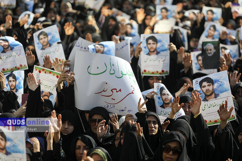 گزارش تصویری I مراسم وداع و تشییع پیکر شهید غیرت «حمیدرضا الداغی» در مشهد