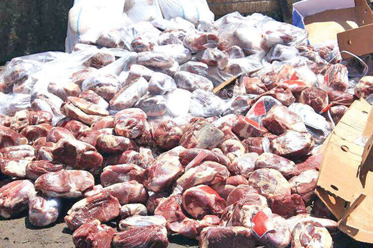 معدوم سازی ۱۲۰۰ کیلوگرم گوشت تاریخ گذشته در نظرآباد