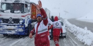 نجات جان ۱۲۰ نفر از گرفتارشدگان در برف و کولاک خلخال