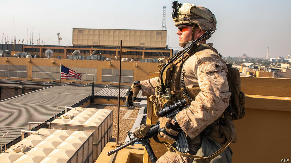به صدا درآمدن آژیر خطر در بخش نظامی سفارت آمریکا در منطقه سبز بغداد