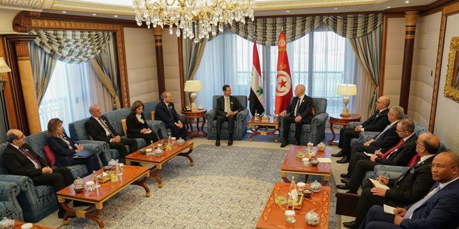 رئیسجمهور تونس: از غلبه دمشق بر تروریسم خوشحالیم، سوریه برادر ماست