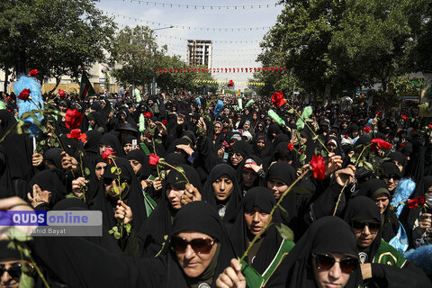 گزارش تصویری I گلباران حرم مطهر رضوی