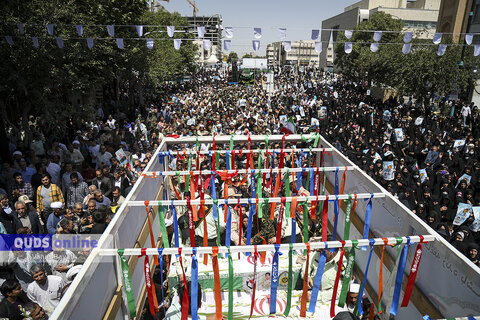 گزارش تصویری I تشییع شهدای حادثه تروریستی سراوان در مشهد