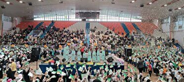 ۸ هزار دانش آموز مشهدی سرود «قلب ایران» را اجرا کردند