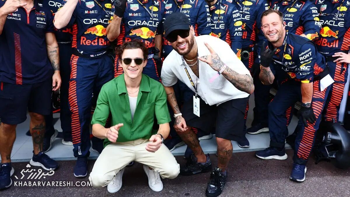 (عکس) ملاقات نیمار با «مرد عنکبوتی»