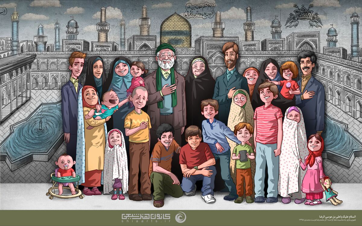 امام رضا (ع) , هنرهای تجسمی , دهه کرامت , عکس ,