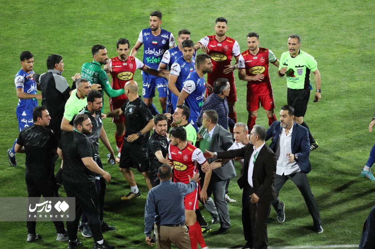 درگیریهای دربی ۱۰۱ از قاب عکاسان