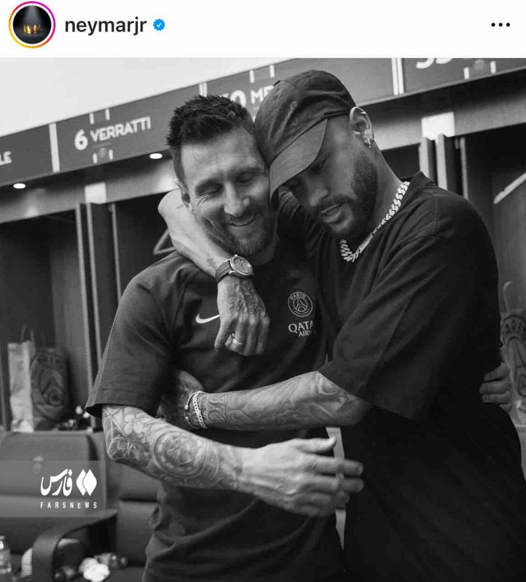 پیام احساسی نیمار به مسی +عکس