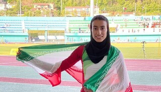 نقره ۴۰۰متر با مانع دوومیدانی آسیا به دختر ایرانی رسید