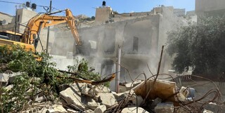 صهیونیست‌ها ۵ خانه را تخریب کردند؛ ۳۰ فلسطینی آواره شدند