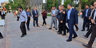وزیر میراث‌فرهنگی برای بازدید از «ایران کوچک» وارد زنجان شد
