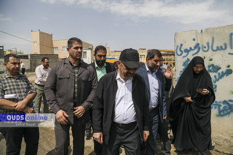 گزارش تصویری I بازدید استاندار خراسان رضوی و فرماندار مشهد از حاشیه شهر مشهد