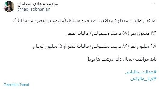 خبر خوب برای بازاریان؛ مالیات این افراد صفر شد