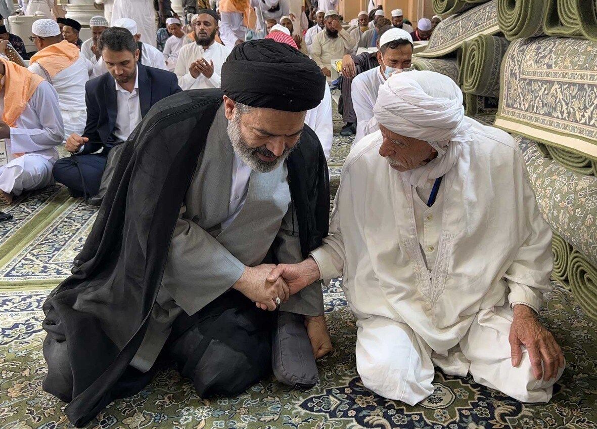 تصاویر حضور سرپرست حجاج ایرانی در مسجد النبی
