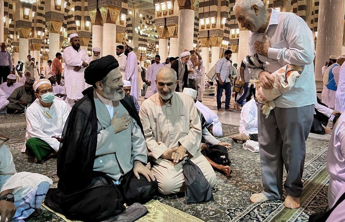 تصاویر حضور سرپرست حجاج ایرانی در مسجد النبی